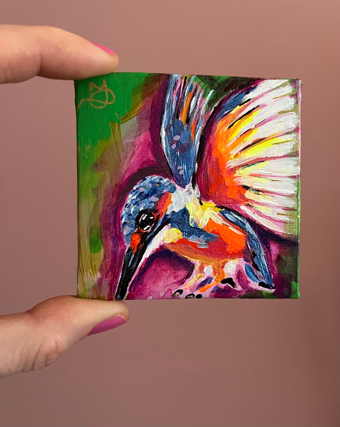 ‘Mini Kingfisher’ original painting