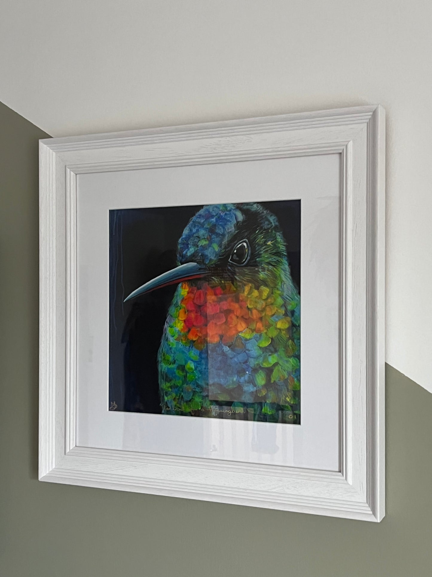 Framed ‘Portrait Of A Hummingbird Limited Edition Print’