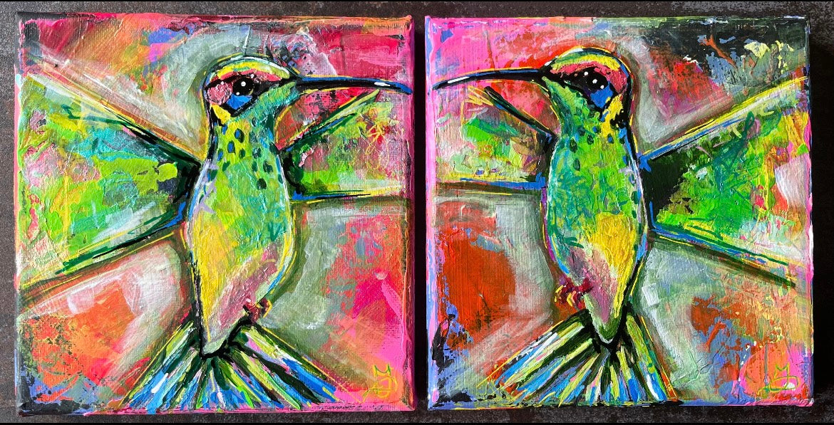 Hummingbird One’ Original painting